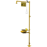 Halo Combination Emergency Shower & Eyewash Station Sécurité Médic