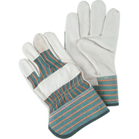 Abrasion-Resistant Fitter's Gloves, Ladies, Grain Cowhide Palm Sécurité Médic