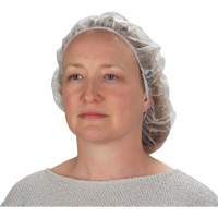 Bonnets bouffants non tiss&eacute;s, Polypropyl&egrave;ne, 21"/Grand, Blanc Sécurité Médic
