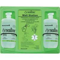 Saline Eyewash Wall Station, Double Sécurité Médic