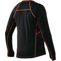 Long Sleeve Thermal Shirts, Men's, Medium, Black Sécurité Médic