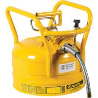 Bidons s&eacute;curitaires D.O.T. de AccuFlow, Type II, Acier, 2,5 gal. US, Jaune, Homologu&eacute; FM Sécurité Médic