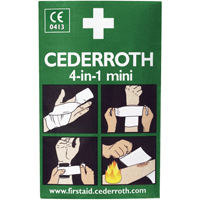 Coagulant 4-dans-1 Cederroth, 5" lo x 3" la Sécurité Médic