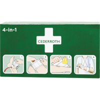 Coagulant 4-dans-1 cederroth, 9" lo x 5-1/2" la Sécurité Médic