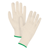 Gants en tricot de poids lourd, Poly/coton, Calibre 7, Moyen Sécurité Médic