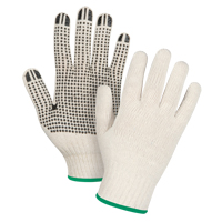 Gants tricot&eacute;s de poids lourd, Poly/coton, Un c&ocirc;t&eacute;, Calibre 7, Moyen Sécurité Médic