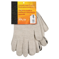 Heavyweight Dotted String Knit Gloves, Poly/Cotton, Single Sided, 7 Gauge, Large Sécurité Médic