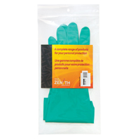 Gants r&eacute;sistants aux produits chimiques &agrave; prise en losange, Taille 10, 13" lo, Nitrile, Doublure en Ouat&eacute;e, 13 mils Sécurité Médic