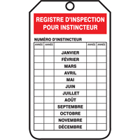 Inspection Tags, Plastic, 3-1/8" W x 5-7/8" H, French Sécurité Médic