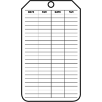 Inspection Tags, Plastic, 3-1/8" W x 5-7/8" H, French Sécurité Médic