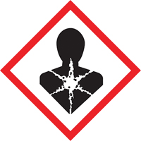 GHS Pictogram Labels, Vinyl, Roll, 4" L x 4" W Sécurité Médic