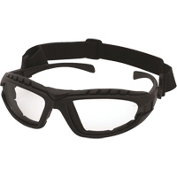 Dustdevil Black Frame Safety Glasses, Clear Lens, Anti-Fog/Anti-Scratch, ANSI Z87+/Meets/Exceeds CSA Z94.3 Sécurité Médic