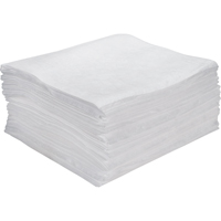 Premium Meltblown Sorbent Pads, Oil Only, 15" x 18", 15 gal. Absorbancy Sécurité Médic