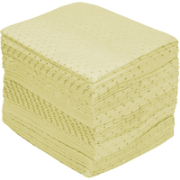 Premium Fine Fiber Sorbent Pads, Hazmat, 15" x 17", 30 gal. Absorbancy Sécurité Médic