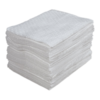 Premium Laminated (SMS) Sorbent Pads, Oil Only, 15" x 17", 25 gal. Absorbancy Sécurité Médic