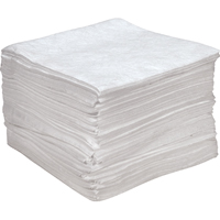 Premium Anti Static Sorbent Pads, Oil Only, 15" x 18", 25 gal. Absorbancy Sécurité Médic