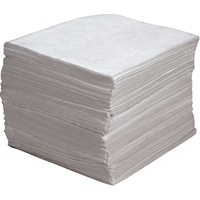 Premium Meltblown Sorbent Pads, Oil Only, 15" x 17", 30 gal. Absorbancy Sécurité Médic