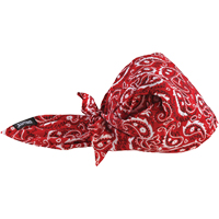 Bandeaux en triangle 6710CT de refroidissement en tissu de serviette Chill-Its, Rouge Sécurité Médic