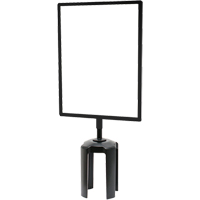 Tensabarrier&reg; Sign Frame with Adapter, Black Sécurité Médic