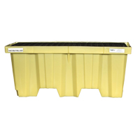 Palettes Poly-Spillpallet emboîtables avec drain pour 2 barils, Capacit&eacute; de d&eacute;versement 66 gal. US, 51" x 26" x 21" Sécurité Médic