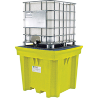 GRV Space-Saver sans drain, Capacit&eacute; de d&eacute;versement 275 gal. US, 57" x 57" x 48" Sécurité Médic