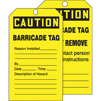 Tags By-The-Roll Safety Tags, Cardstock, 3" W x 6-1/4" H, English Sécurité Médic