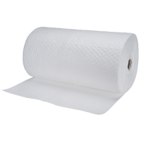 Industrial-Grade Fine Fibre Sorbent Rolls, Heavyweight, 150' L x 30" W, 70 gal. Absorbancy Sécurité Médic