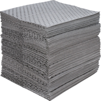 Industrial-Grade Fine Fibre Sorbent Pads, Universal, 15" x 17", 40 gal. Absorbancy Sécurité Médic