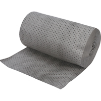 Industrial-Grade Fine Fibre Sorbent Rolls, Heavyweight, 150' L x 30" W, 70 gal. Absorbancy Sécurité Médic