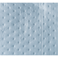 Premium Blue Bonded Sorbent Pads, Oil Only, 15" x 18", 30 gal. Absorbancy Sécurité Médic