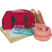 Trousse de lutte contre les d&eacute;versements de premi&egrave;re qualit&eacute; pour v&eacute;hicules, Mati&egrave;res dangereuses, Sac, Absorbance de 10 gal. US Sécurité Médic