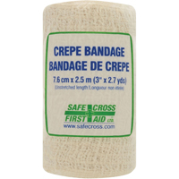 Crepe Roller Bandage, 97-1/5" L x 3" W, Class 1 Sécurité Médic
