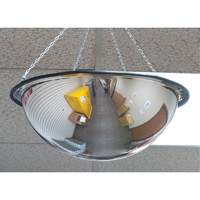 Miroir en d&ocirc;me 360°, D&ocirc;me complet, Dessus ouvert, Diam&egrave;tre 20" Sécurité Médic