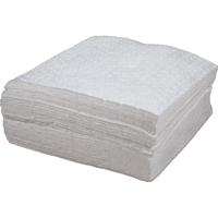Premium Bonded Sorbent Pads, Oil Only, 15" x 18", 30 gal. Absorbancy Sécurité Médic