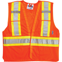 Vestes de s&eacute;curit&eacute; pour la circulation, Orange haute visibilit&eacute;, Grand/T-Grand, Polyester Sécurité Médic