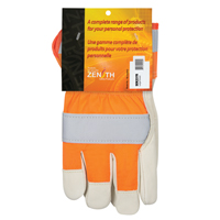 Orange High-Visibility Superior Warmth Fitters Gloves, Large, Grain Cowhide Palm, Thinsulate Inner Lining Sécurité Médic