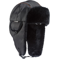 Chapeau de trappeur classique N-Ferno 6802, Doublure en Fourrure synth&eacute;tique, Moyen/Petit, Noir Sécurité Médic