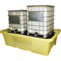 GRV double sans drain 4000i, Capacit&eacute; de d&eacute;versement 750 gal. US, 113" x 71" x 32" Sécurité Médic