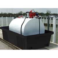 Unit&eacute; de confinement Poly-Tank 550 avec drain, 113" lo x 71" la x 32" h, 750 gal. US Capacit&eacute; Sécurité Médic