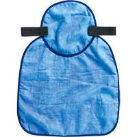 Tampon et voile pour le cou refroidissants pour casque de s&eacute;curit&eacute; Chill-Its 6717CT, Bleu Sécurité Médic