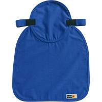 Tampon et voile pour le cou refroidissants et ignifug&eacute;s pour casque de s&eacute;curit&eacute; Chill-Its 6717FR, Bleu Sécurité Médic