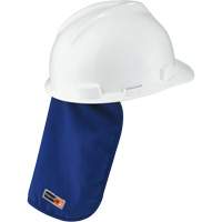 Tampon et voile pour le cou refroidissants et ignifug&eacute;s pour casque de s&eacute;curit&eacute; Chill-Its 6717FR, Bleu Sécurité Médic