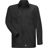 Long Sleeve Ripstop Shirt, Men's, 3X-Large, Black Sécurité Médic