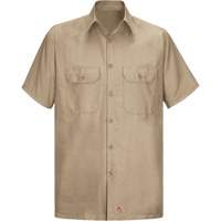 Short Sleeve Ripstop Shirt, Men's, 3X-Large, Khaki Sécurité Médic
