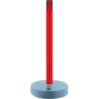 Outdoor TensaBarrier&reg; - Receiver Posts, 37" High, Red Sécurité Médic