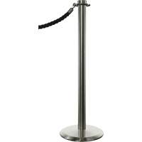 Portable Posts, 34" High, Polished Chrome Sécurité Médic