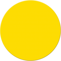 Armor Stripe Lean/5S Markers, Circle, 6" L x 6" W, Yellow, Plastic Sécurité Médic