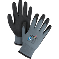 ZX-30° Premium Coated Gloves, 8/Medium, PVC Coating, 15 Gauge, Nylon Shell Sécurité Médic