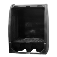 Spill Containment Sheds Without Drain, 61" L x 37.25" W x 72.75" H, 1000 lbs. Load Capacity Sécurité Médic