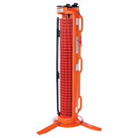 Barri&egrave;re avec 3 pieds, 50' lo, Plastique, Orange Sécurité Médic